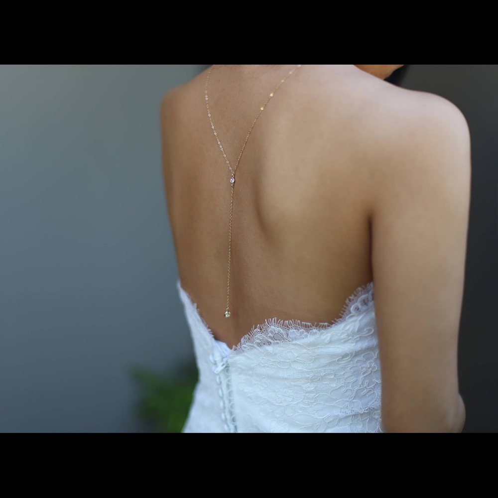 Back drop necklace